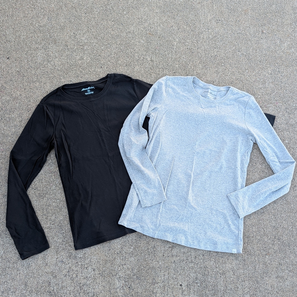 EDDIE BAUER long sleeve tee bundle S M